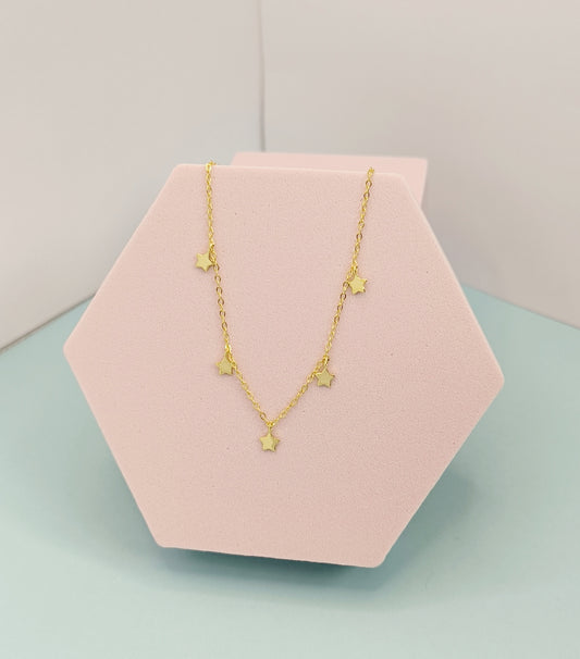 Celeste Star Chain Necklace – 925 Sterling Silver