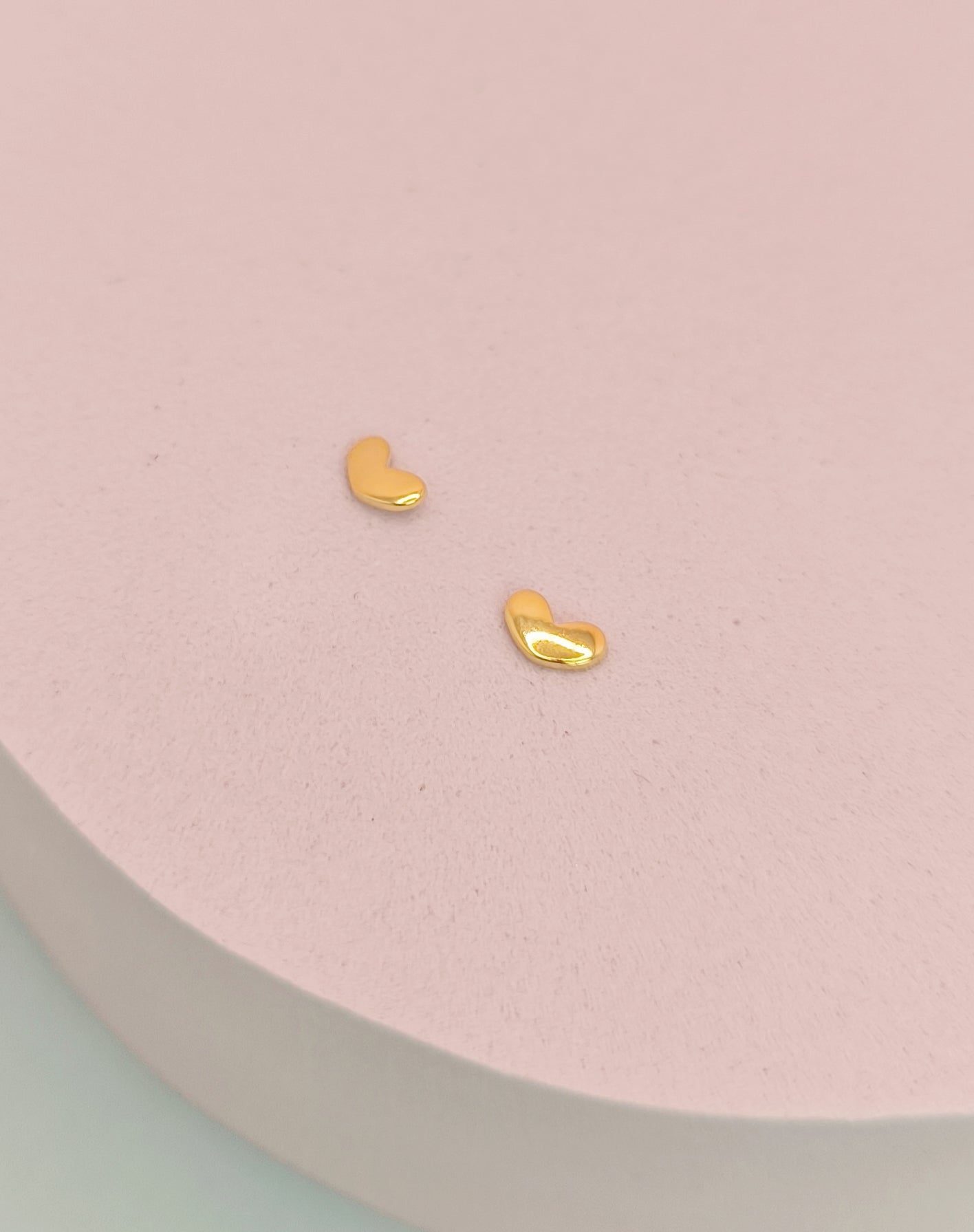 Mini Heart Stud Earrings – 925 Sterling Silver