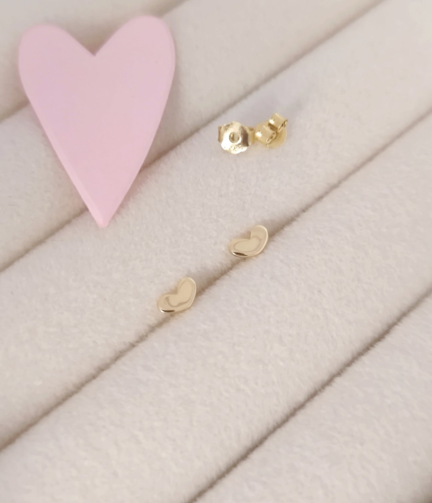 Mini Heart Stud Earrings – 925 Sterling Silver