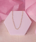 Heart Link Chain Necklace – 925 Sterling Silver. L003