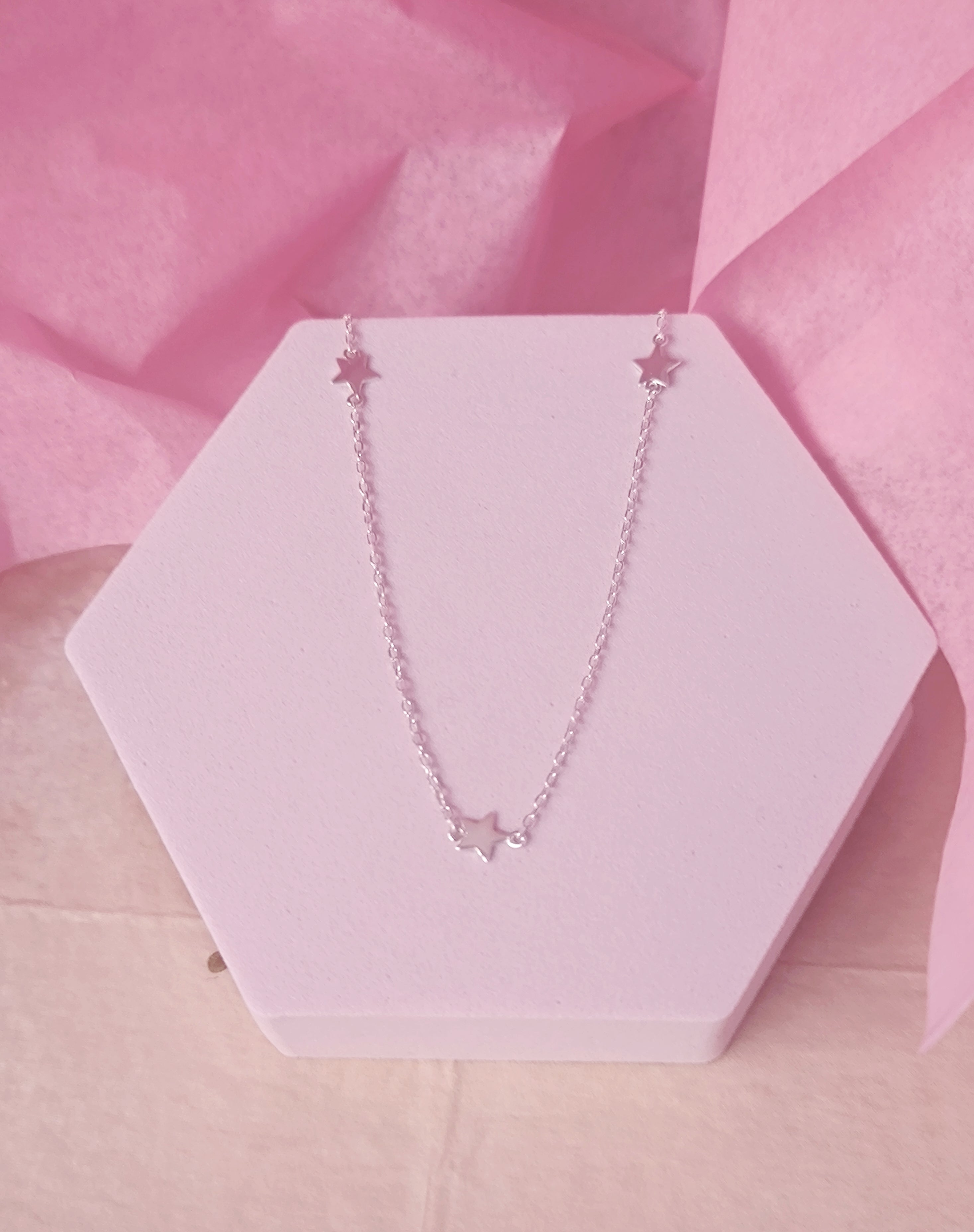 925 Sterling Silver Star Necklace – Minimal Celestial Jewellery. L005