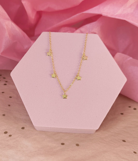 Celeste Star Chain Necklace – 925 Sterling Silver