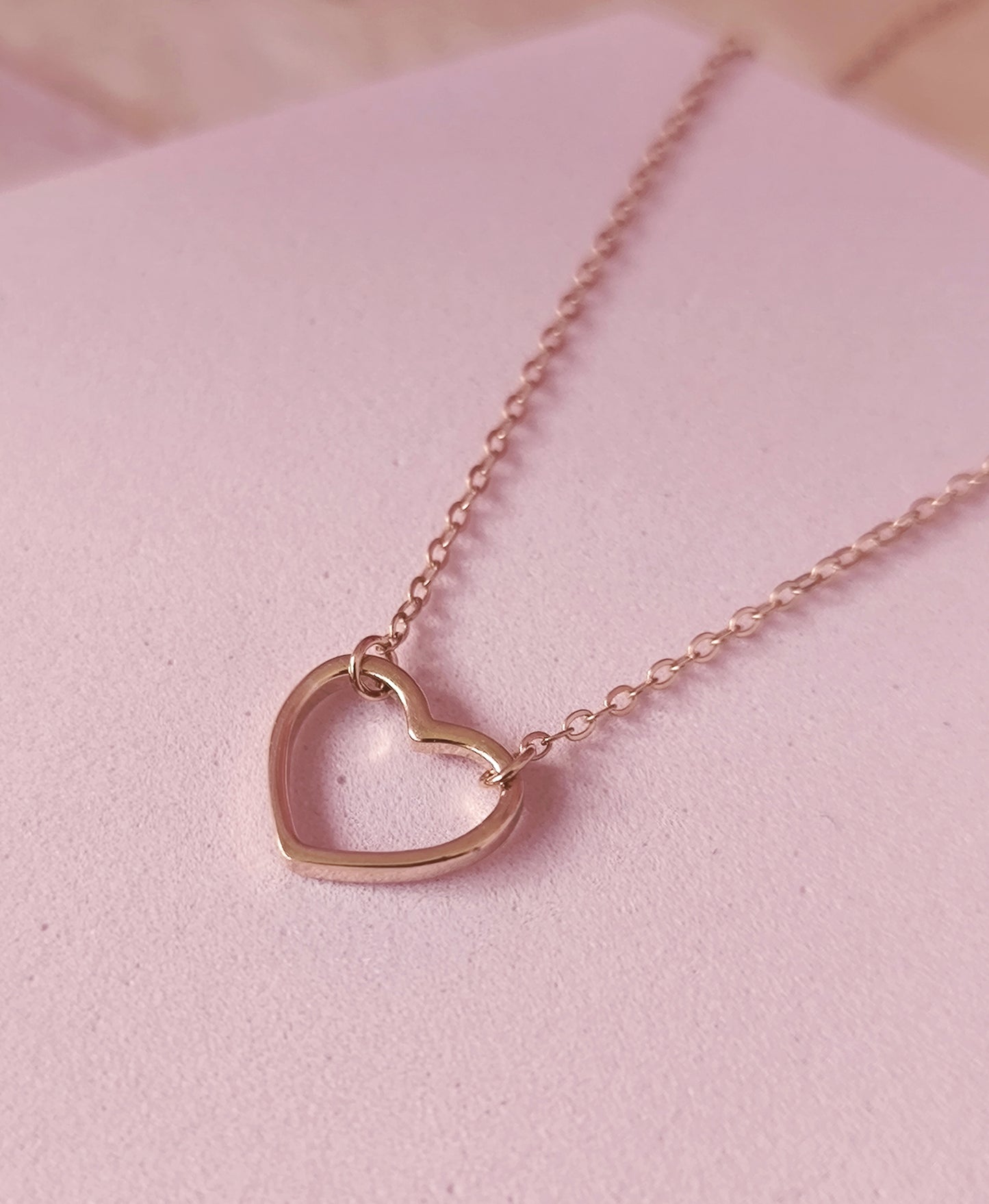 Open Heart Necklace – 925 Sterling Silver