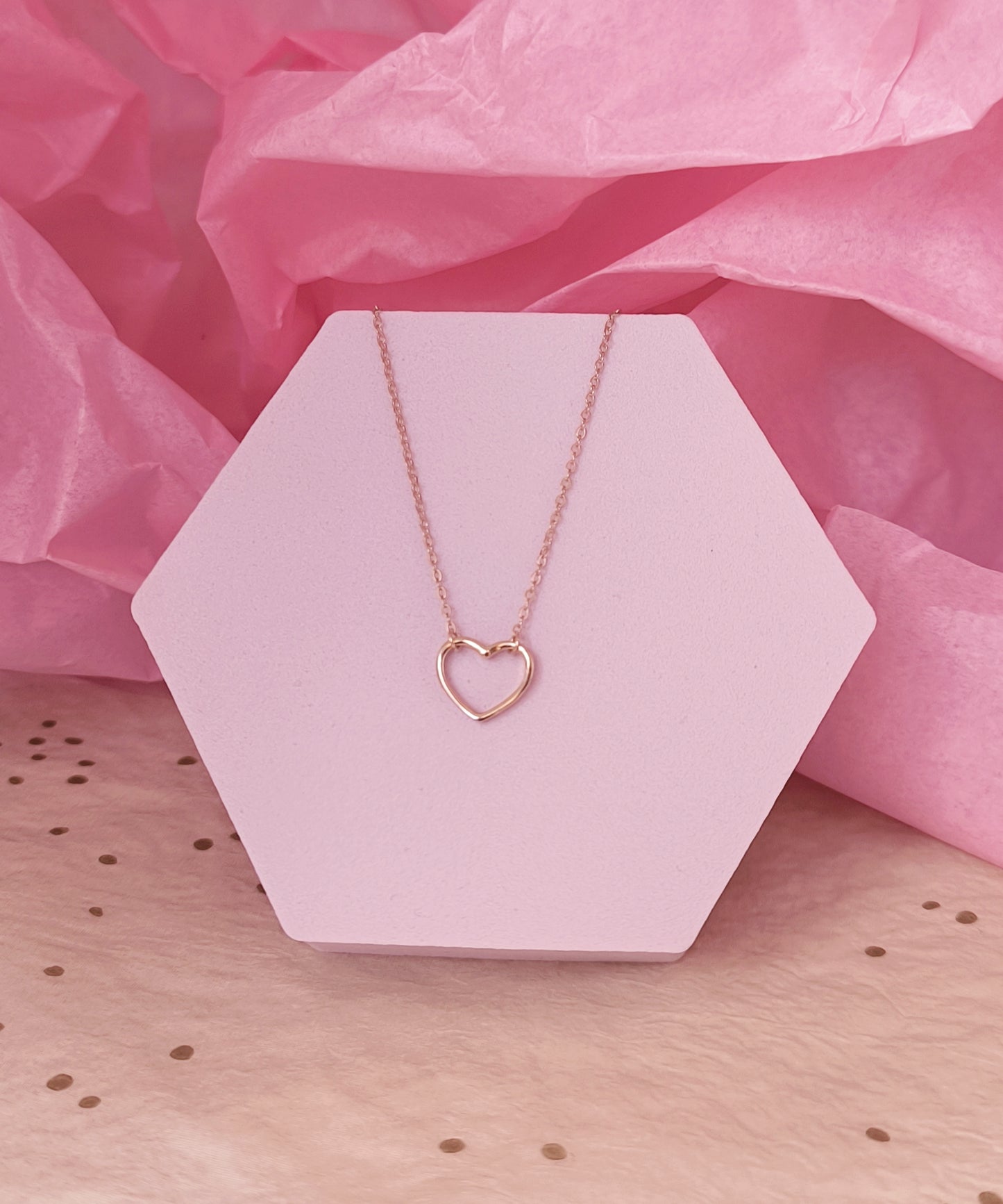 Open Heart Necklace – 925 Sterling Silver