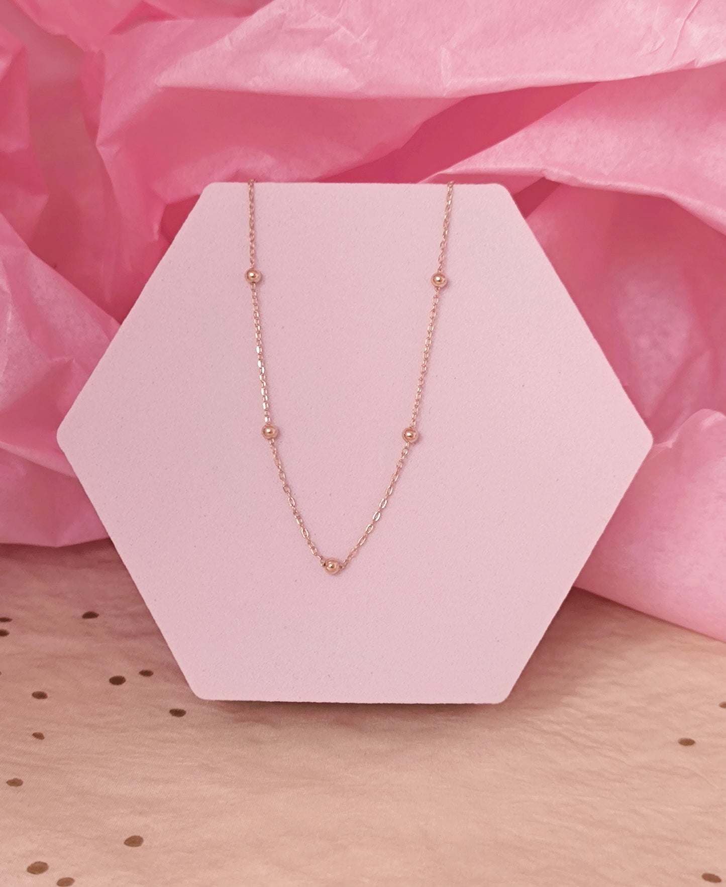 Minimalist Orbit Bead Choker Necklace - 925 Sterling Silver
