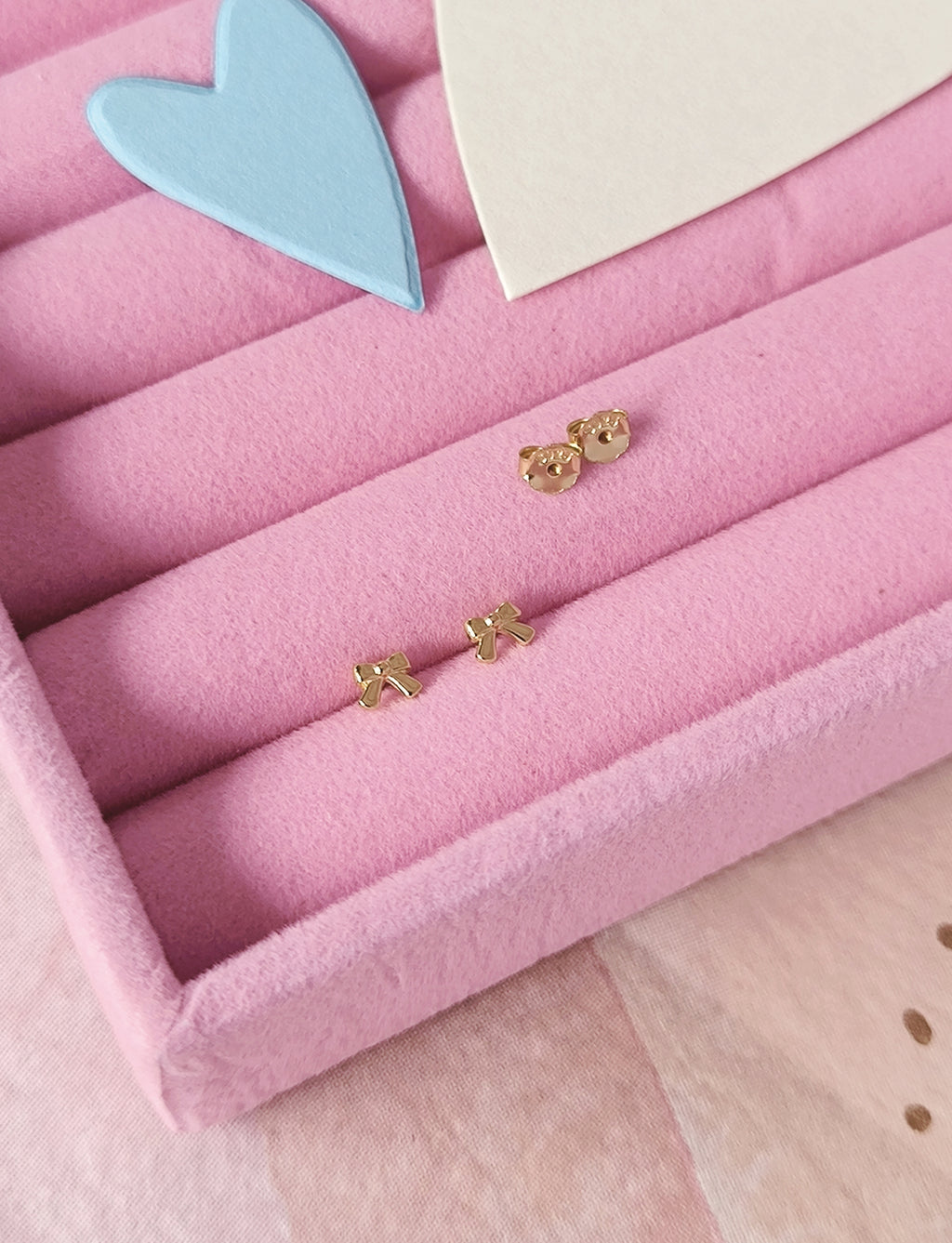 925 Sterling Silver Mini Bow Stud Earrings