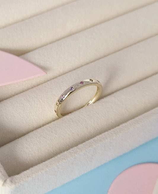 Gold plated ring.